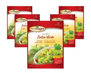 Mrs Wages Salsa Verde Mix Five 5 0 8 oz Packs W632 5