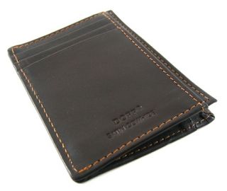 Dopp Mens Regatta Collection Brown Front Pocket Wallet