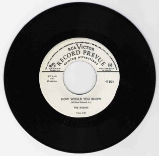 The Robins How Would You Know on RCA Strong VG Promo