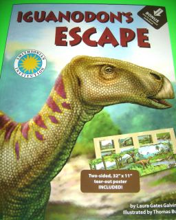 Iguanodons Escape by Laura Gates Galvin ~ WITH POSTER ~Smithsonian