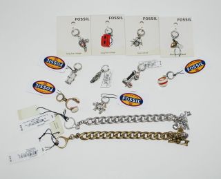 Fossil ❤❤ Starter Charm Bracelet and Charms Create Your Own