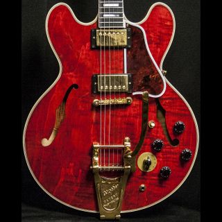 1998 Gibson Custom Shop ES 355 Mono with Varitone Bigsby Cherry Red