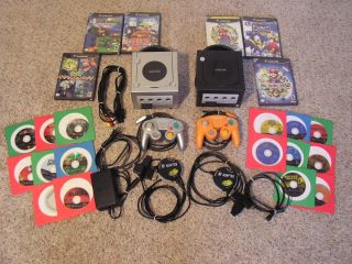 Two Nintendo GAMECUBE Systems Includes 20 Games Plus Accessories