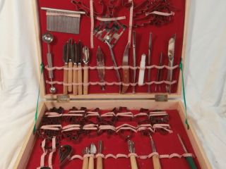  Shipindiaokeodao Vegetable Fruit Carving Tools in Wood Case