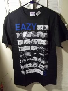 Eazy E Pictures Black Cotton T Shirt Mens New NWA Gangsta Rap