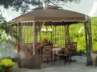 Create the ultimate outdoor living space with this elegant gazebo