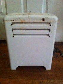 Vintage Antique Porcelain Enamel Gas Space Room Heater