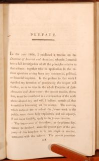 1813 2 Vols Doctrine Life Annuities Assurances Baily