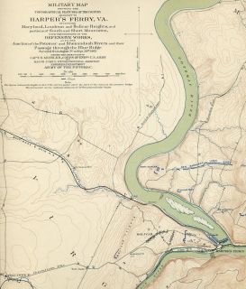 Civil War Atlas Map Harpers Ferry Hagerstown Funkstown