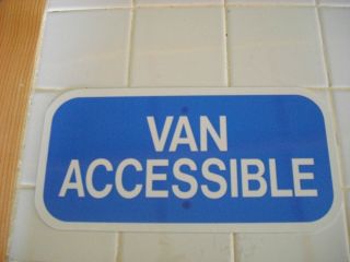 Handicapped Van accessible