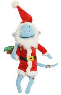 paul frank sky blue santa julius sock monkey 2007 holiday collection