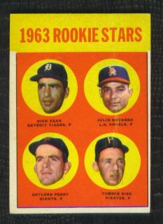 1963 Topps Rookie Stars 169 Gaylord Perry VG No CREASES