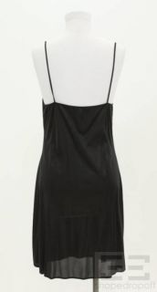Fuzzi Black Gray Fur Print Mesh Long Sleeve Turteneck Dress Size M