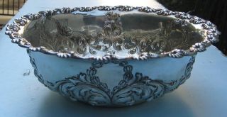1901 Frank w Smith Repousse Sterling Silver Bowl RARE