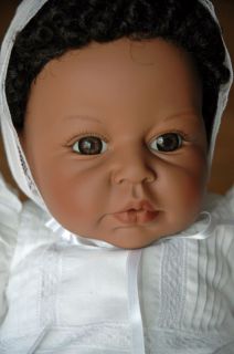 Blessings of Hope a 20 newborn doll with dark skin tone, brown hair