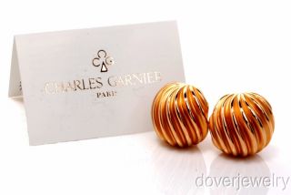  gallery now free charles garnier 18k gold sea shell paris earrings nr