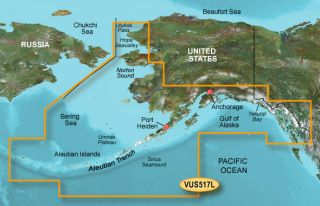 Garmin Bluechart G2 Vision VUS517L Alaska Gulf AK