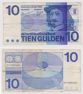 Nederlands Tien Gulden 1968 P 91 Frans Hals