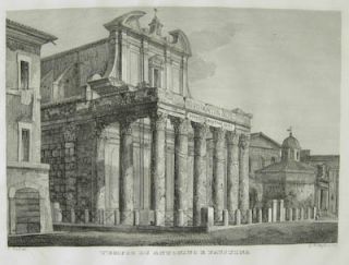 Gaetano Cottafavi Classical Architecture Rome Engraving