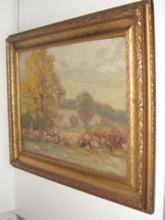 Signed Franzen Friend of Hans Stoltenberg Vintage Antique Oil Painting