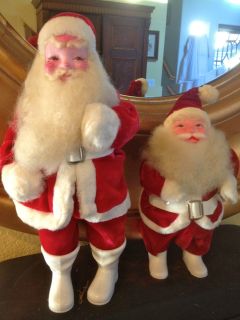Vintage Pair Christmas Harold Gale Santas