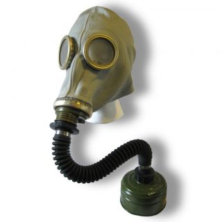 Russian Army Soviet Gas Mask Hose & Filter War Gasmask