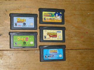 Nintendo DS lite Gameboy Advance games Sonic Sonic 3 Sonic Hedgehog