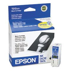 Genuine Epson T013 Black Ink Cartridge Exp 10 2012