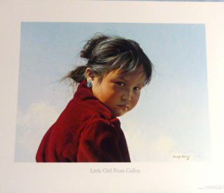  Limited Ed Print Little Girl from Gallup by George Molnar