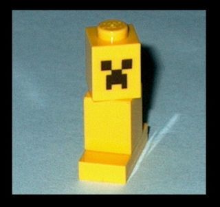 GAME Lego Minecraft YELLOW Mini Creeper NEW Custom 21102 (db)