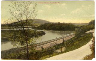 Old Photo PC Postcard French Creek Meadville PA 1910 RR