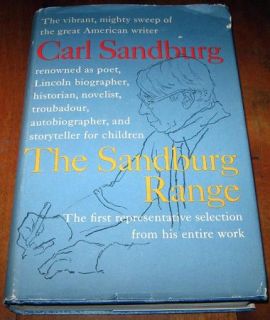 Carl Sandburg ~ The Sandburg Range ~ 1957 1st Edition HCDJ Illustrated