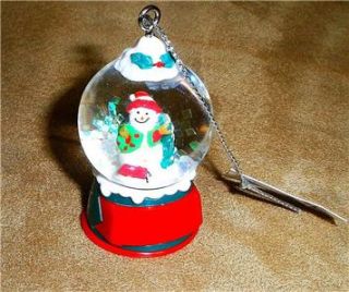 New 2 Gantz Snowman Snow Globe Christmas Tree Ornaments Decorations
