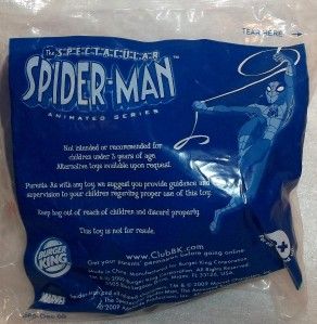 burger king toy the spectacular spiderman marvel