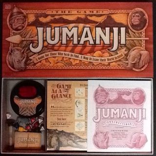 Vintage Milton Bradley 1995 Jumanji Board Game Complete