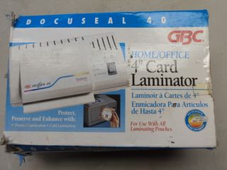 GBC Docuseal Home Office 4 Card Laminator