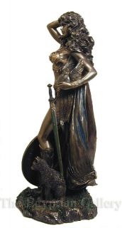 Freyja Freya Norse Mythology Viking Goddess Pagan Statue Figure Bronze