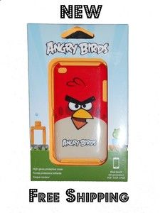 New Gear4 Angry Birds iPod Touch 4th Generation Case Cover Red Bird
