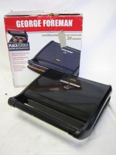 George Foreman GRV80 Contemporary Portable Grill with Extended Handle