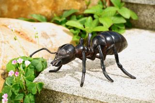 Garden Giant Ant Insect Black Rust Lawn Sculpture Statue Whimsical
