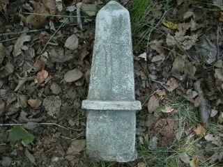 Heres your opportunity to own this vintage Cement 13 Obelisk garden