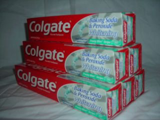 COLGATE TOOTHPASTE (25) Tubes 6.4 oz size Frosty Mint Gel Baking Soda
