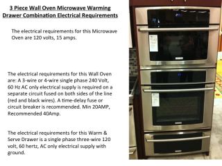  27 27 inch Stainless Wall Oven Microwave Warming Drawer Combo