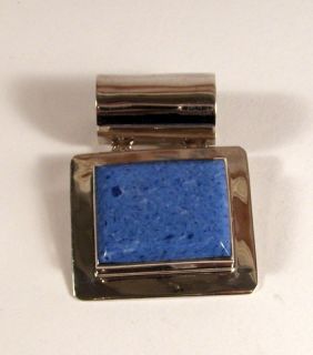  Mexican Sterling Lapis Gemstone Large Pendant