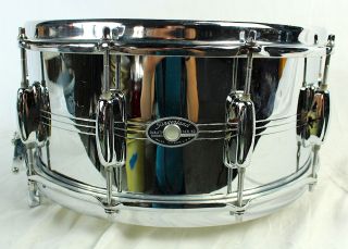 Slingerland 14x6 5 Gene Krupa Snare Drum Brass 10 Lug COB Vintage 70s