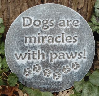 Plastic Plaque Mold Dog Garden Plaque Stepping Stone