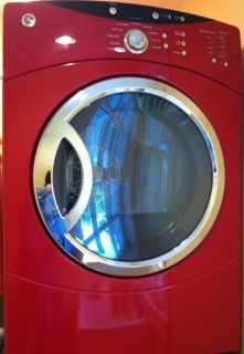 GE Red Front Loading King Size Washer Gas Dryer