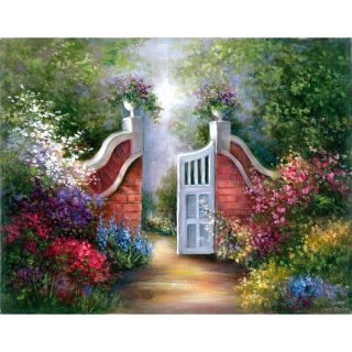 Acrylic Paint Art Kit on Canvas Garden Gate