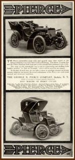 exceptional 1904 ad for the george n pierce auto co