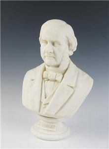  1870 ENGLISH Large PARIAN BUST George PEABODY Porcelain FIGURINE Award